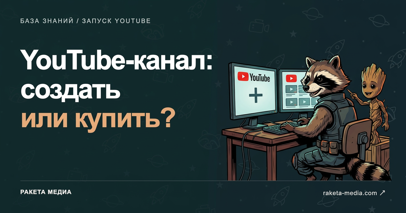 YouTube-канал: создать или купить? — Ракета Медиа